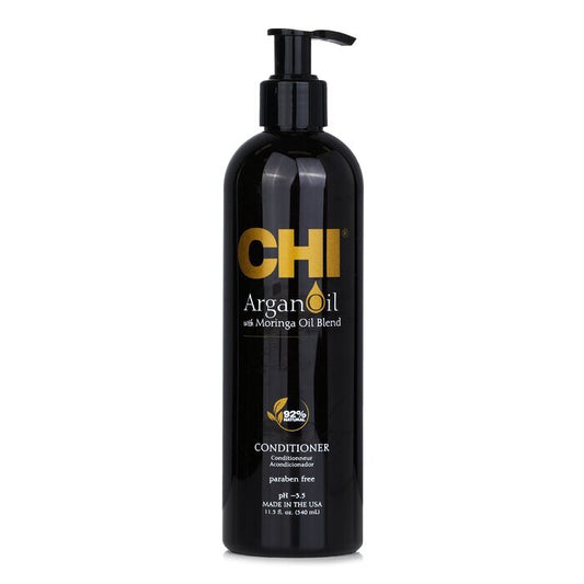 CHI Après-shampoing à l'huile d'argan et à l'huile de moringa - Sans parabènes 340ml/11.5oz