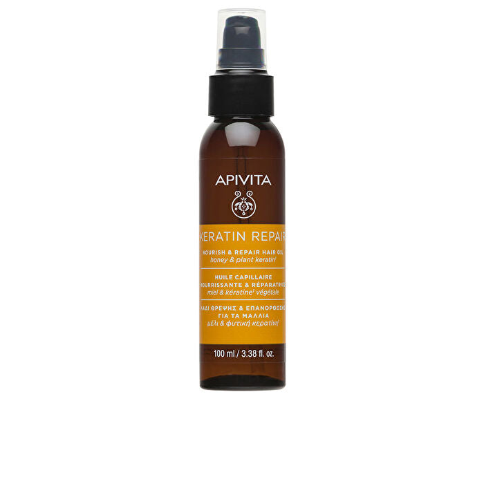 Apivita Keratin Repair Nourish & Repair Hair Oil Honey & Plant Keratin 100ml