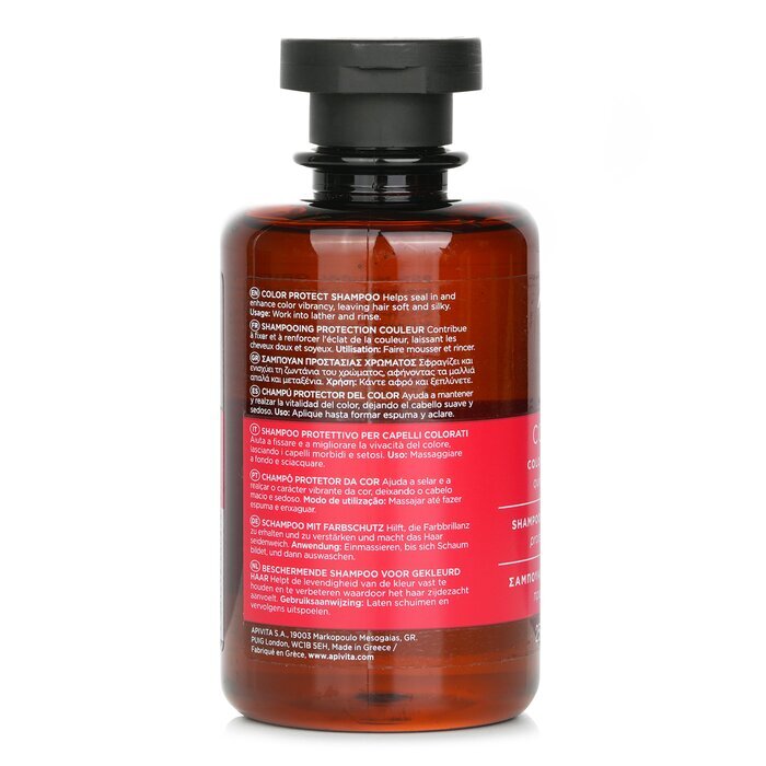 Apivita Color Seal Color Protect Shampoo with Quinoa Proteins & Honey (For Colored Hair) 250ml