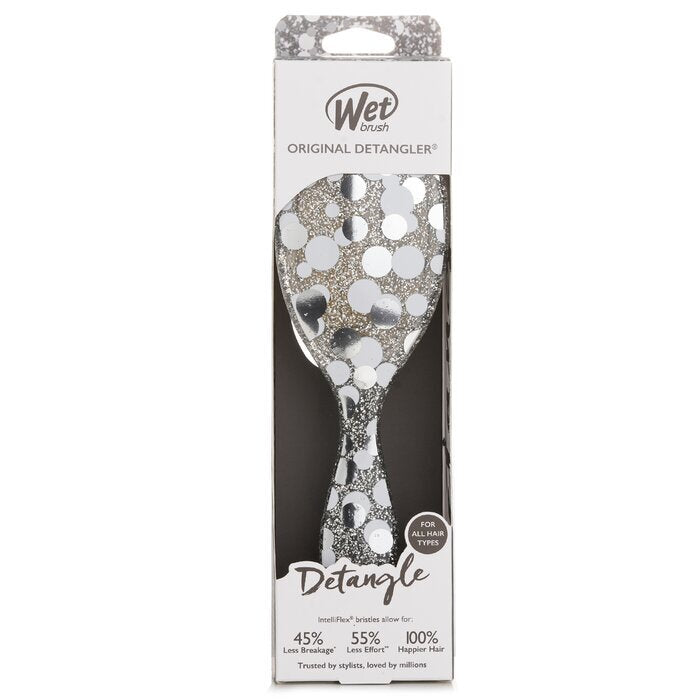 Wet Brush Original Detangler Groovy Disco Silver Hair Brush 1pc