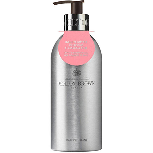 Molton Brown Infinite Bottle Delicious Rhubarb & Rose Bath & Shower Gel 400ml