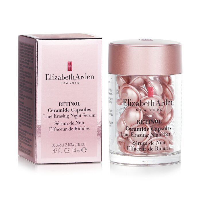 Elizabeth Arden Capsules Rétinol Céramide - Sérum de Nuit Anti-Rides 30 Capsules