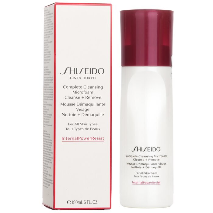 Shiseido InternalPowerResist Complete Cleansing Microfoam Cleanse + Remove - For All Skin Types 180ml