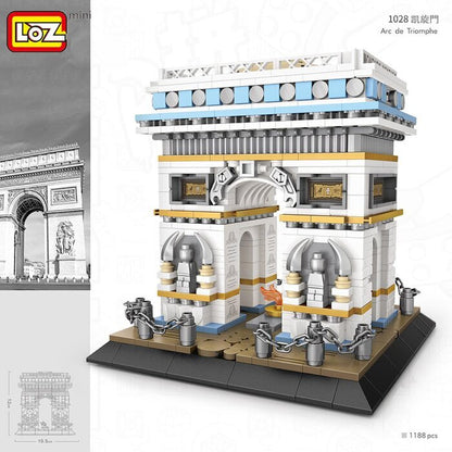 LOZ Architecture Series - Arc de Triomphe Building Bricks Set 42 x 30 x 5 cm