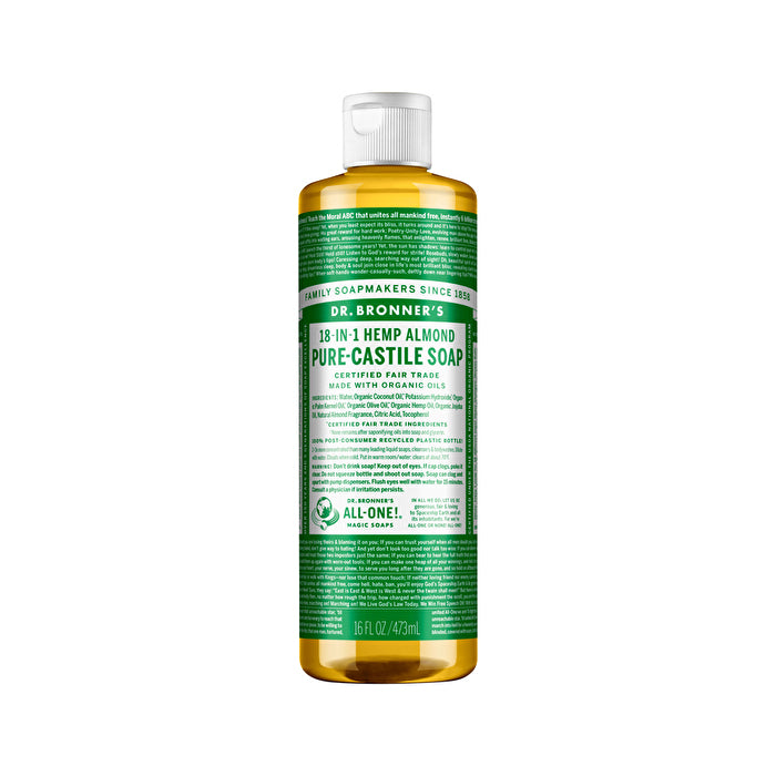 Dr. Bronners Pure-castile Magic Soap Liquid (18-in-1) Almond 473ml