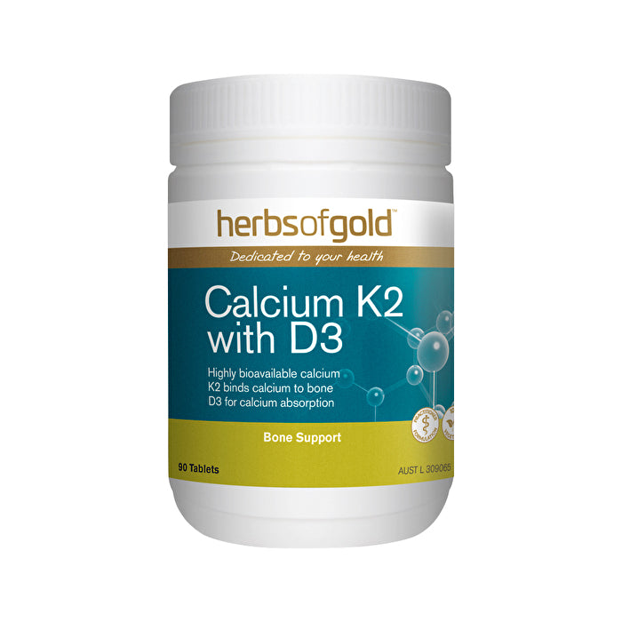Herbs Of Gold Calcium K2 With D3 180t
